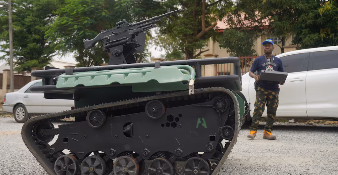 WMRP7ZSFDRLMDFTLFY2LZ3ARLQ Nigeria Military Backs Startup’s Drones, Mine-clearing Vehicles