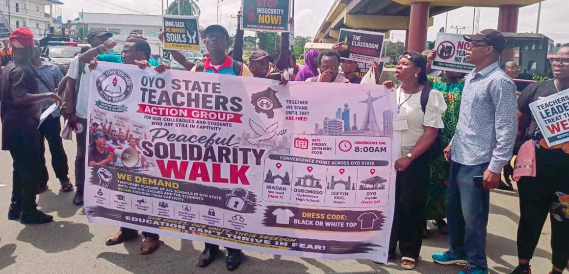 Oyo Teachers Protest Prolonged Abduction Of Colleagues, Students