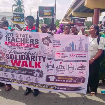 Oyo Teachers Protest Prolonged Abduction Of Colleagues, Students