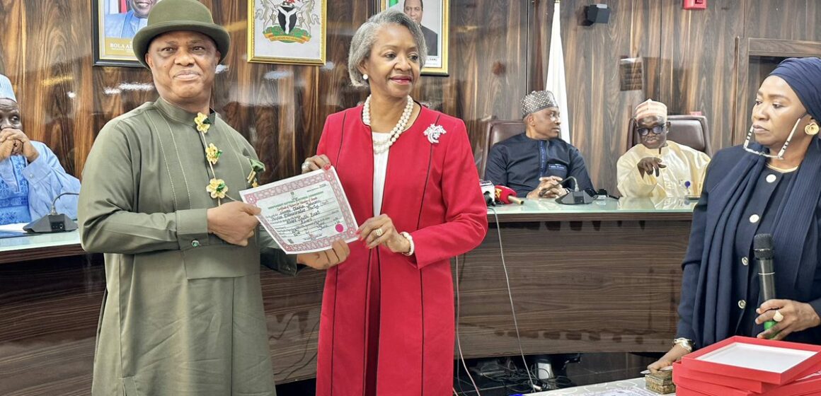 INEC Presents Certificates Of Return To June 20 By-Elections Winners