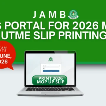 JAMB Opens Mop-Up UTME Slip Printing Ahead Of June 13 Exam