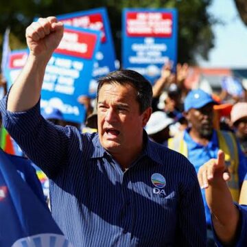 South Africa’s Democratic Alliance Drops Ex-Leader From Cabinet Ahead Of November Local Polls
