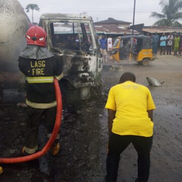 LASEMA Clears Truck Accident, Extinguishes Egbeda Supermarket Fire Safely