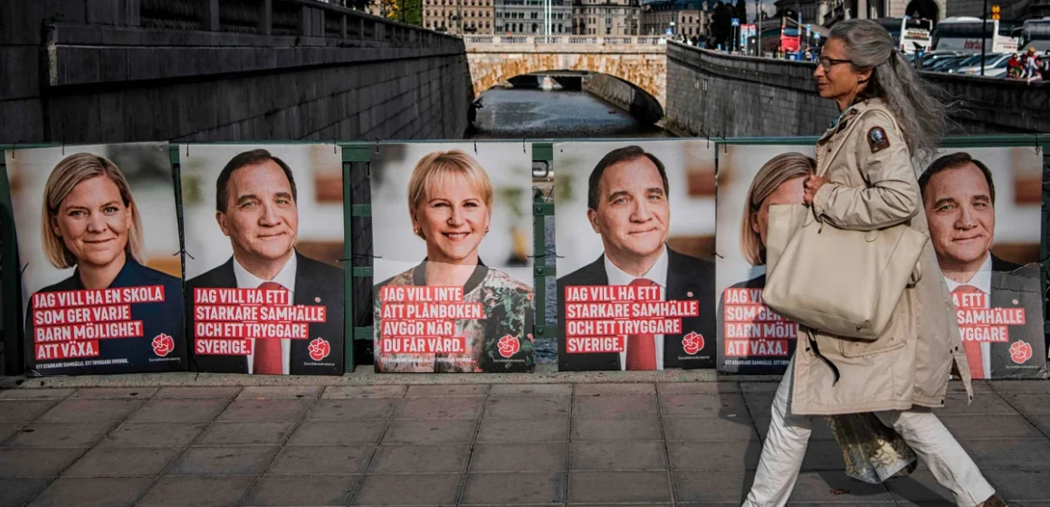 Election Posters Decorate Stockholm’s Streets Ahead Of Swedish General Election
